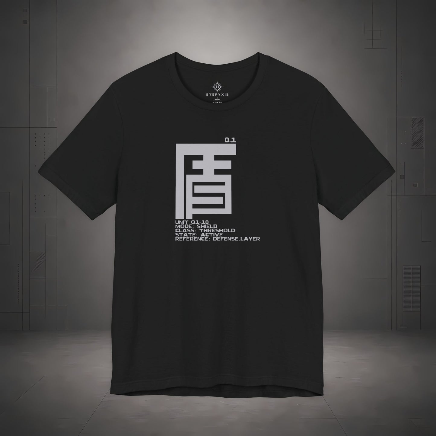 STEPYXIS Q1-10 Shield Graphic Tee