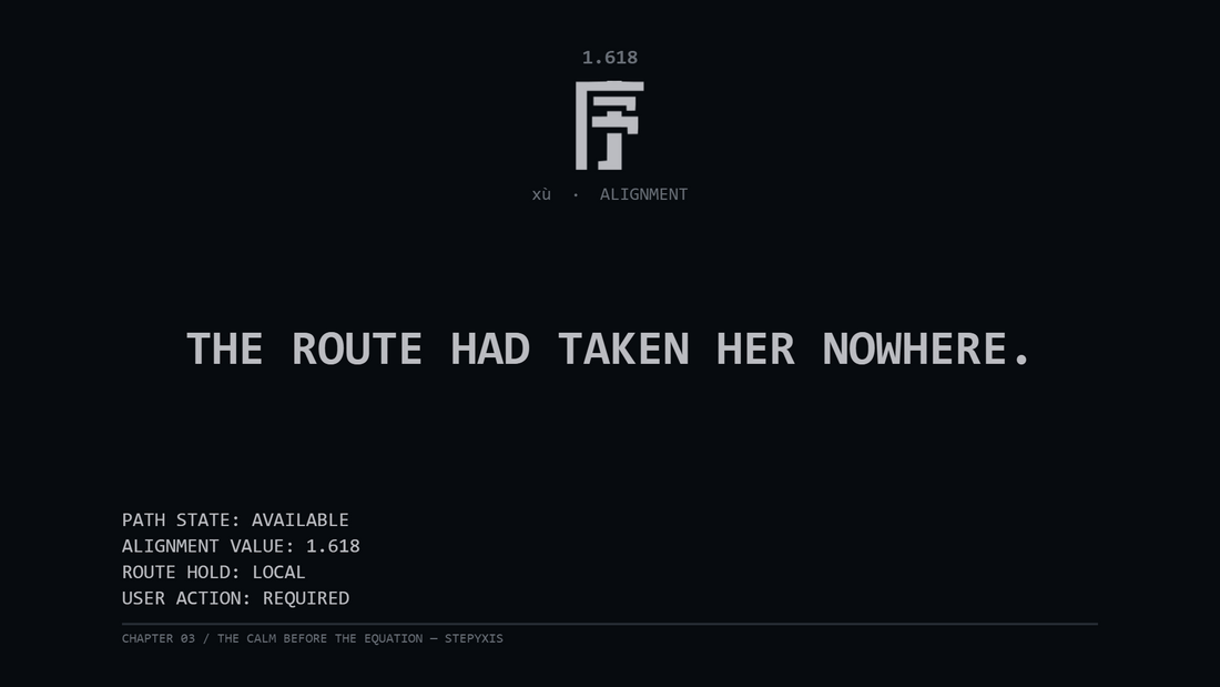 Chapter 03 — The Calm Before the Equation