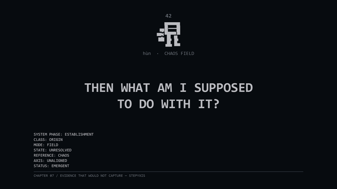 Chapter 07 — Evidence That Would Not Capture