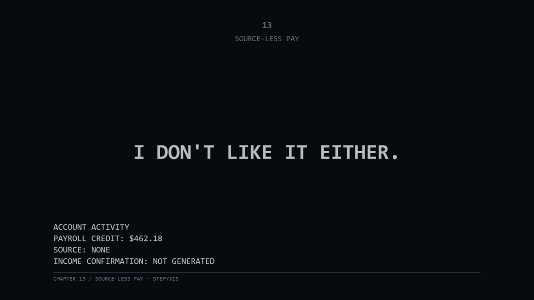 Chapter 13 — Source-Less Pay