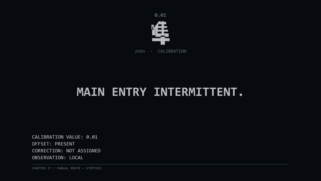 Chapter 17 — Manual Route