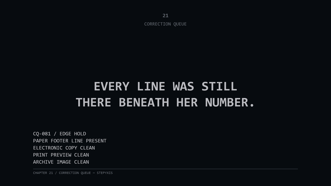Chapter 21 — Correction Queue