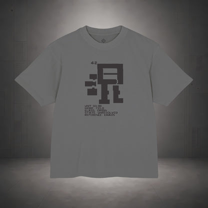 STEPYXIS Q1-00 Chaos Field Garment-Dyed Heavy Tee
