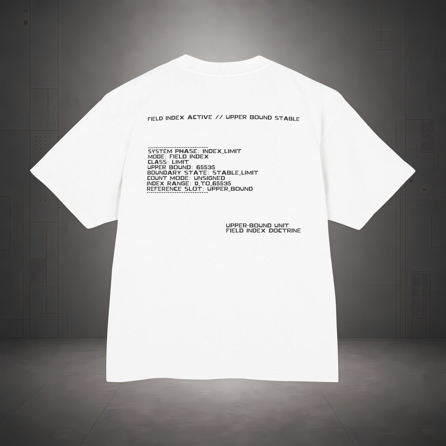 STEPYXIS Q1-08 Field Index Garment-Dyed Heavy Tee